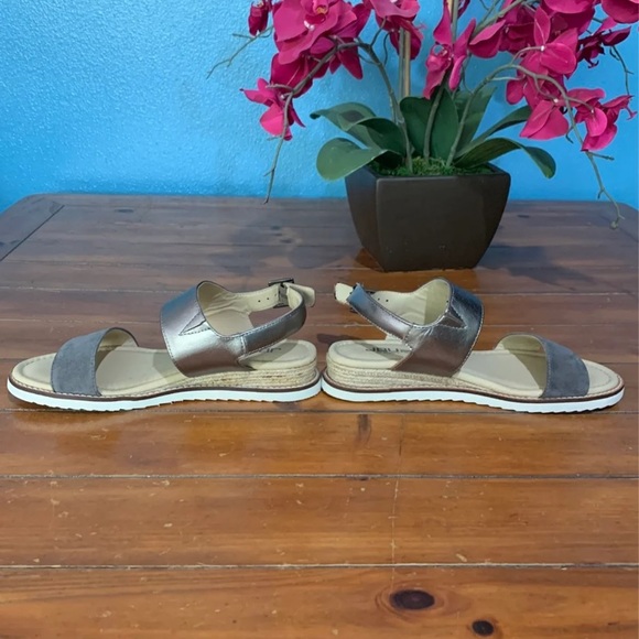 JBU Jambu Myrtle Sandal Charcoal Wedge Gray Silver - Picture 4 of 10